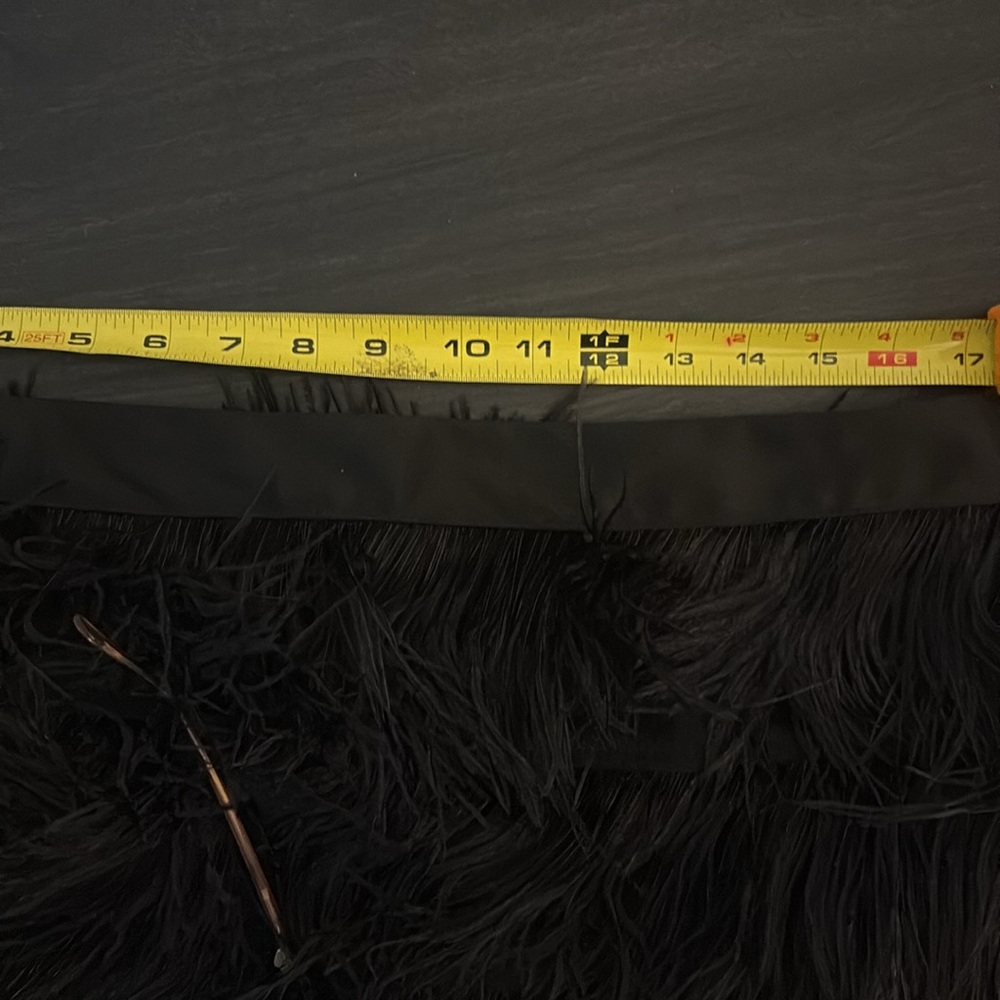 Express Black Feathered Skirt New - Picture 6 of 7